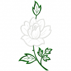 Flowers And Tree Embroidery Design 3